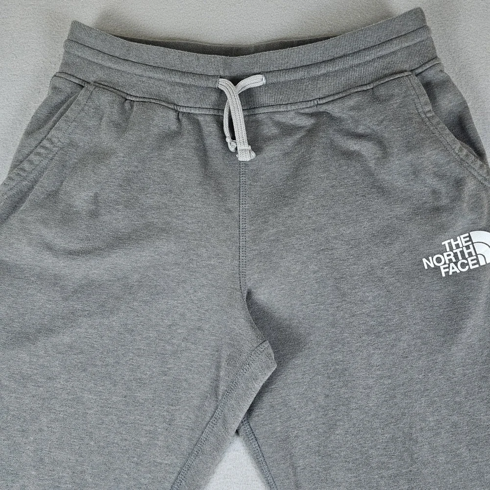 The North Face Jogger Pants Mens Large Gray Fleece Sweatpants Drawstring Pockets